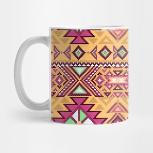 Ethnic pixel ornament #8 Mug